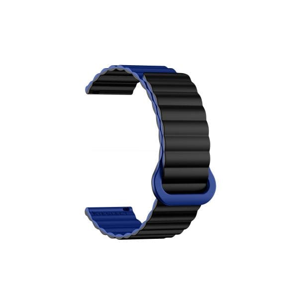 KIESLECT 22MM BLACK/DARK BLUE LOOP STRAP KIESLECT 22MM BLACK/DARK BLUE LOOP STRAP